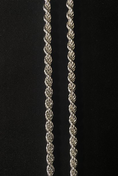 Rope chain zilver 6.5 mm