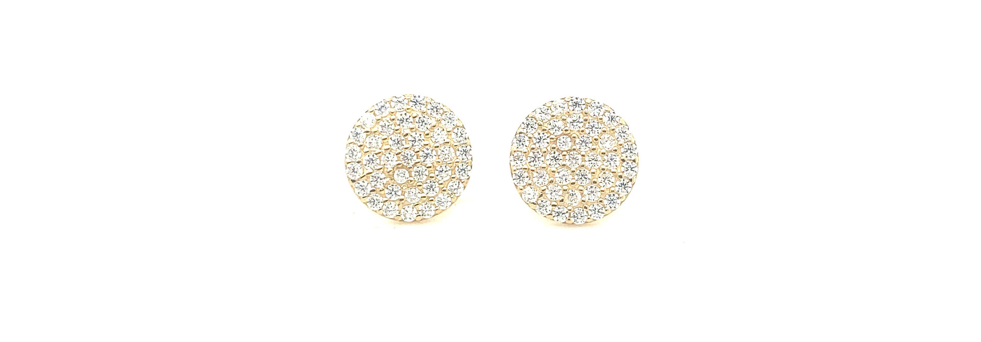 Oorbellen rond met zirkonia