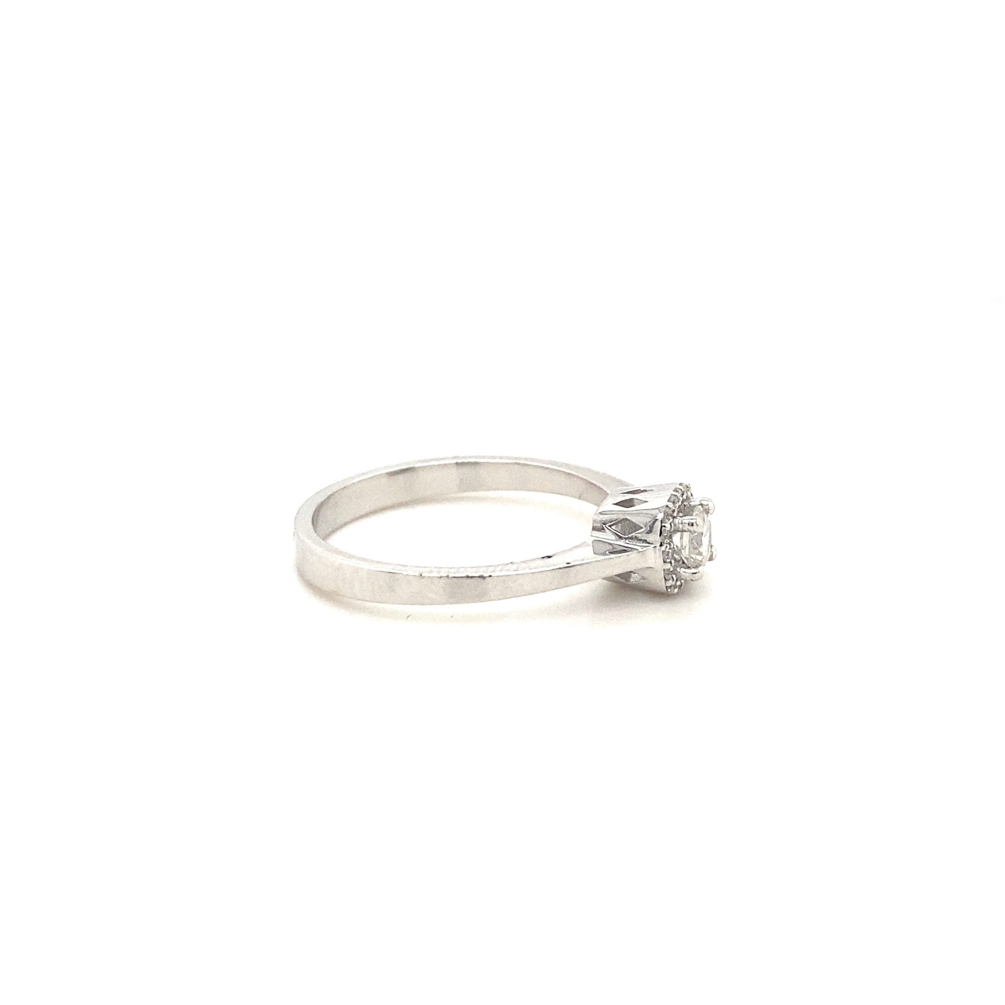 Ring diamant witgoud solitaire steen-2