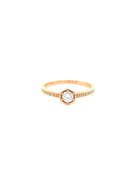 "Calex" ring rosé diamant