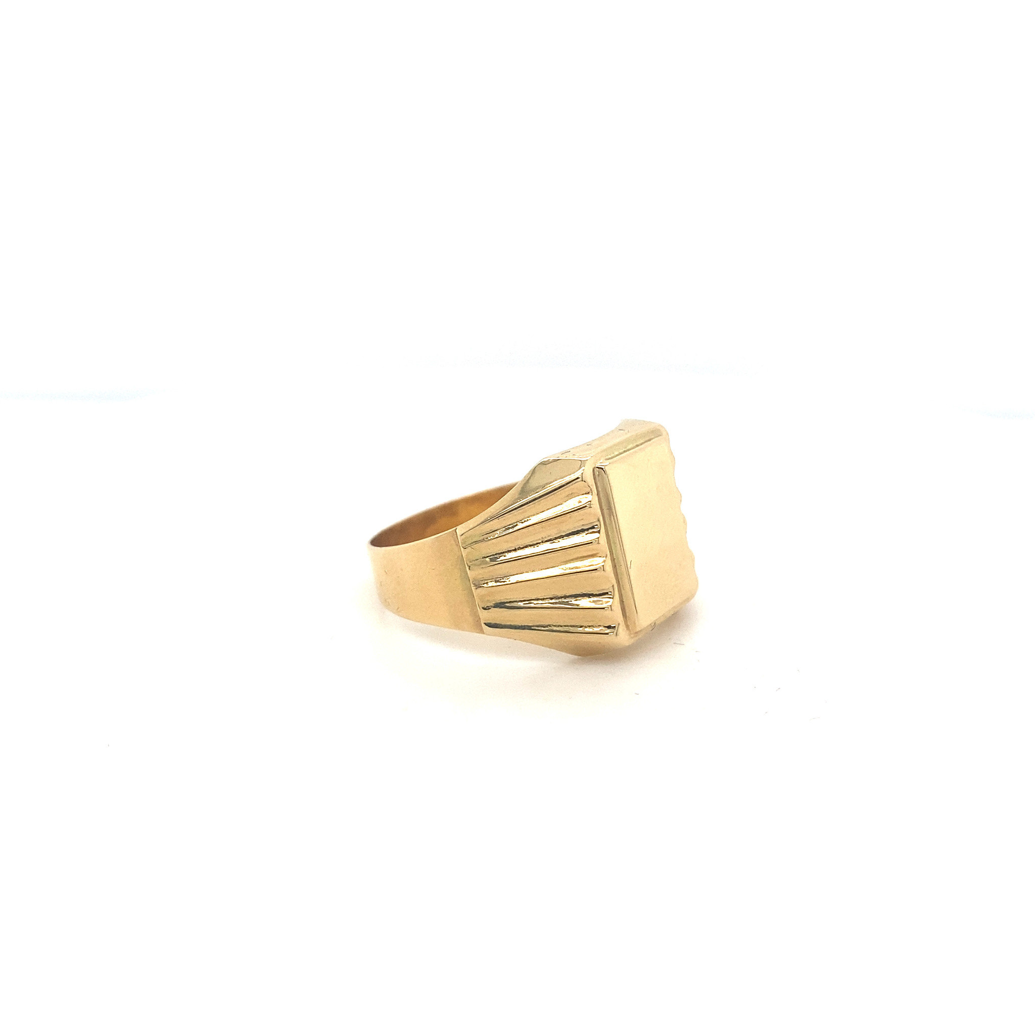 Ring zegel met bewerkte band-2