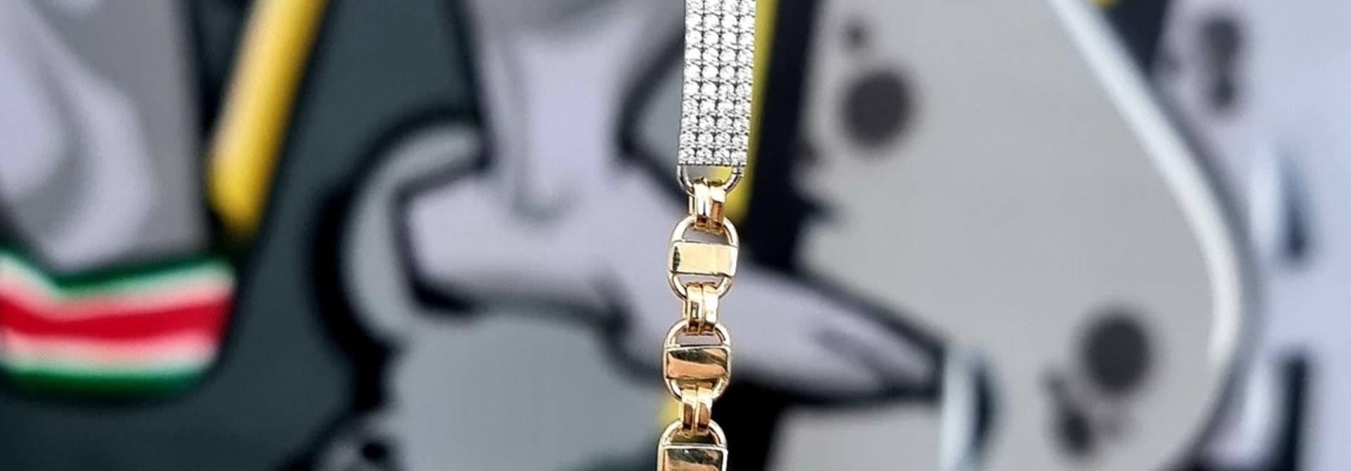 Armband kingsley bicolor tussenstukjes met zirkonia's