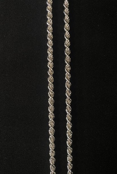 Rope chain massief zilver 3.5 mm