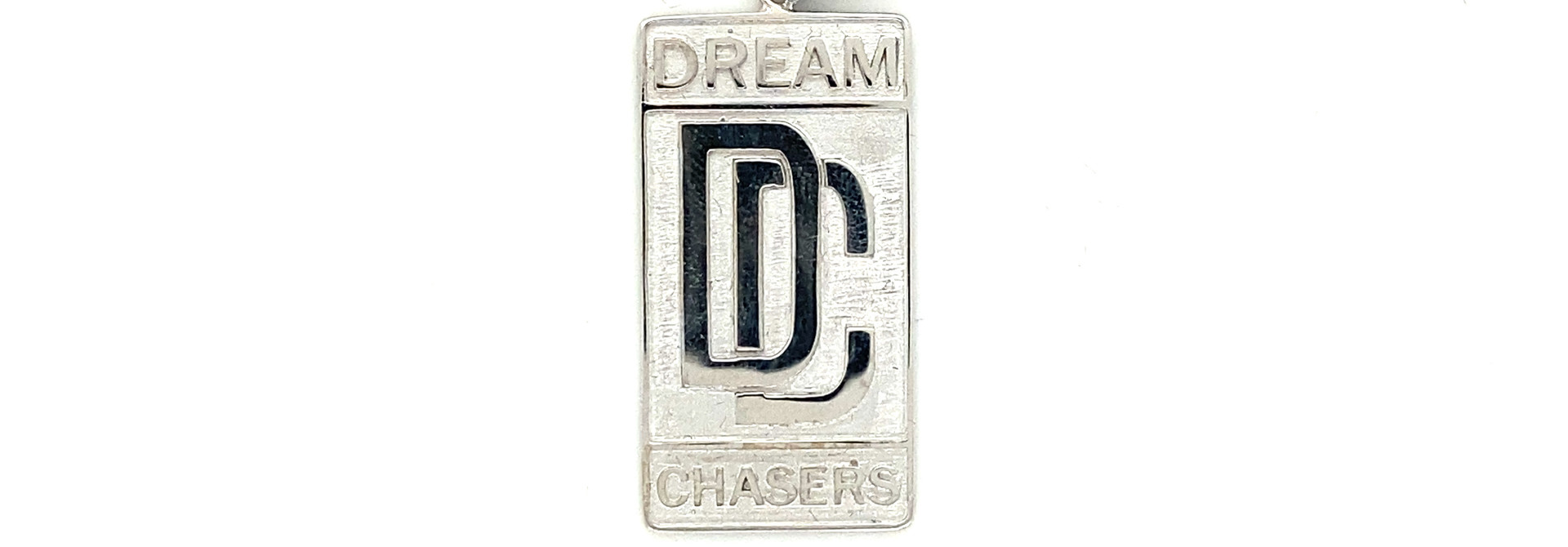 Hanger dream chaser plaat witgoud en rosé