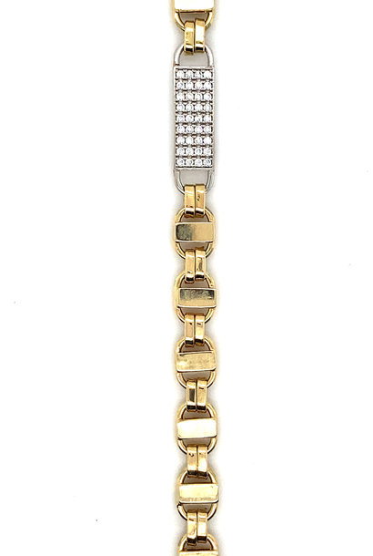 "Kingsley" armband 7 mm - bicolor