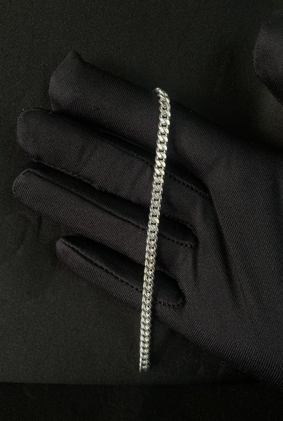 "Cuban" armband zilver
