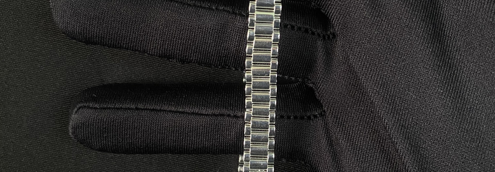 Armband zilver roleksschakel 8-9 mm