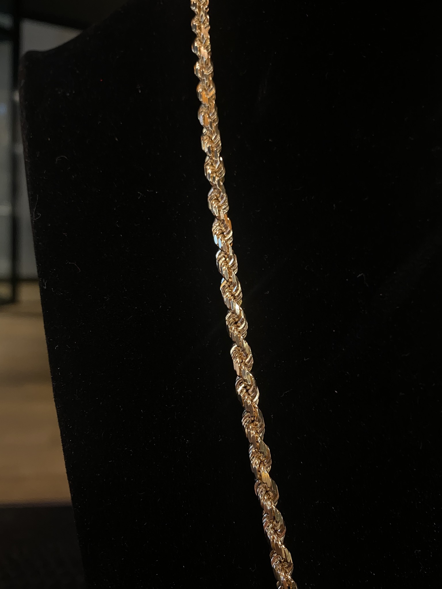 Rope chain Nederlands goud massief 4.5 mm-1