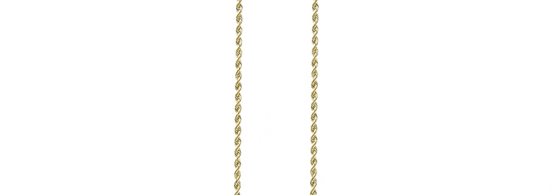 Rope chain Nederlands goud 2 mm