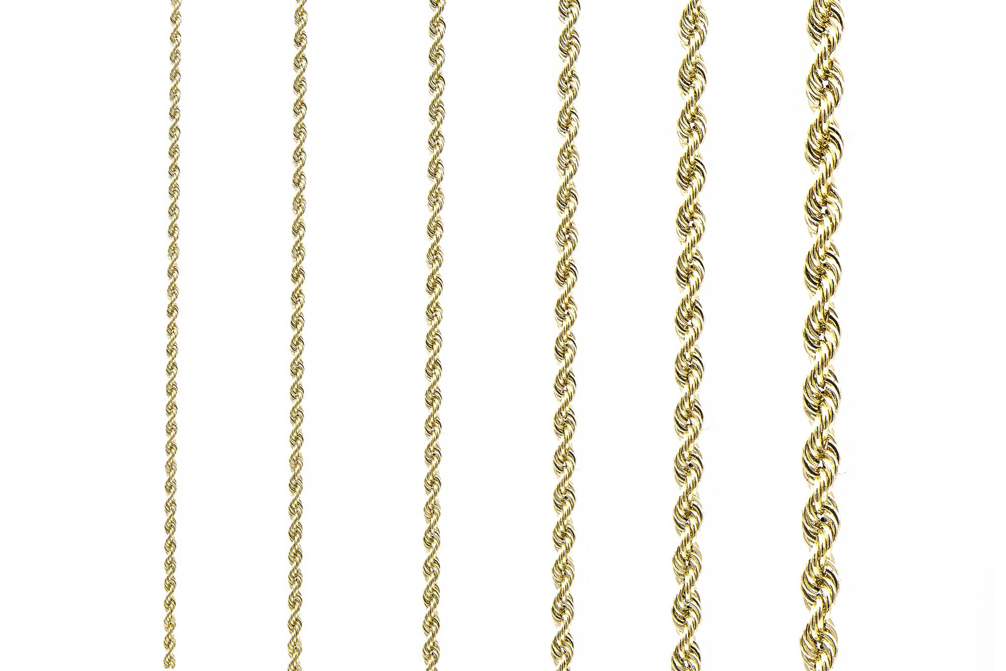 Rope chain Nederlands goud 2 mm-2