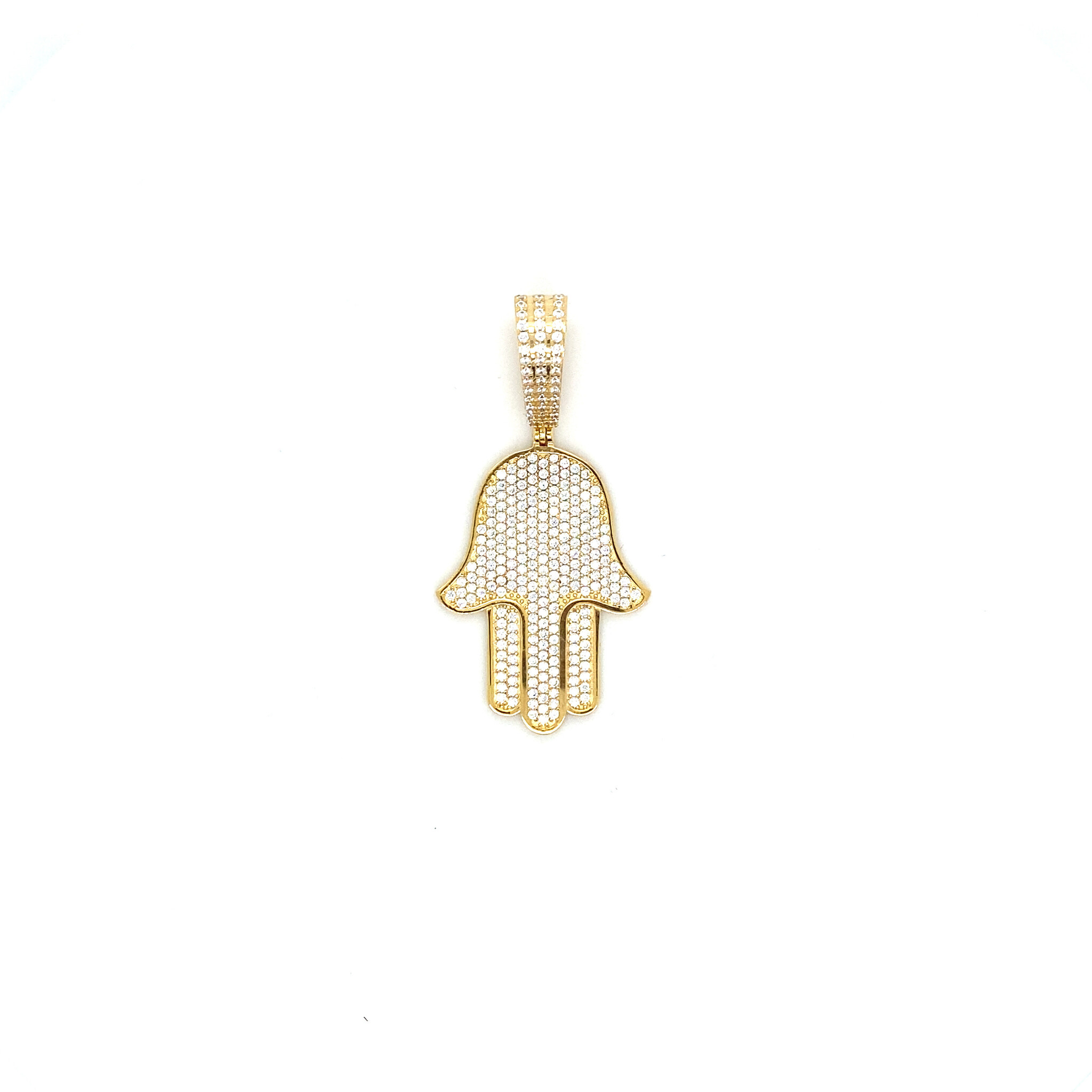 Snoepjes | 14 karaat geelgouden hanger met topaas (groot oog) – Marijke Mul