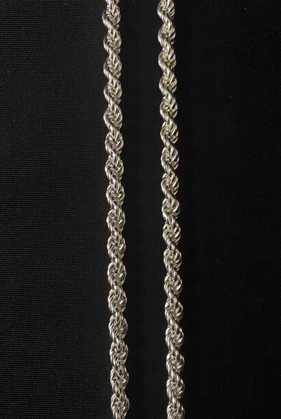 Rope chain zilver 6 mm