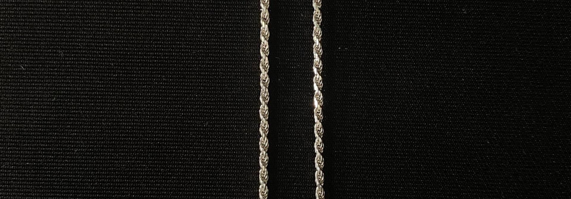 Rope chain massief zilver 1.3 mm