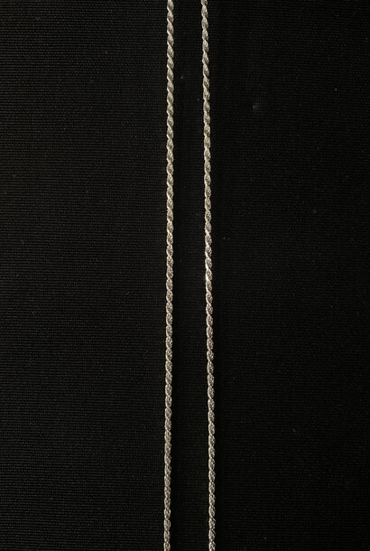 Rope chain massief zilver 1.3 mm
