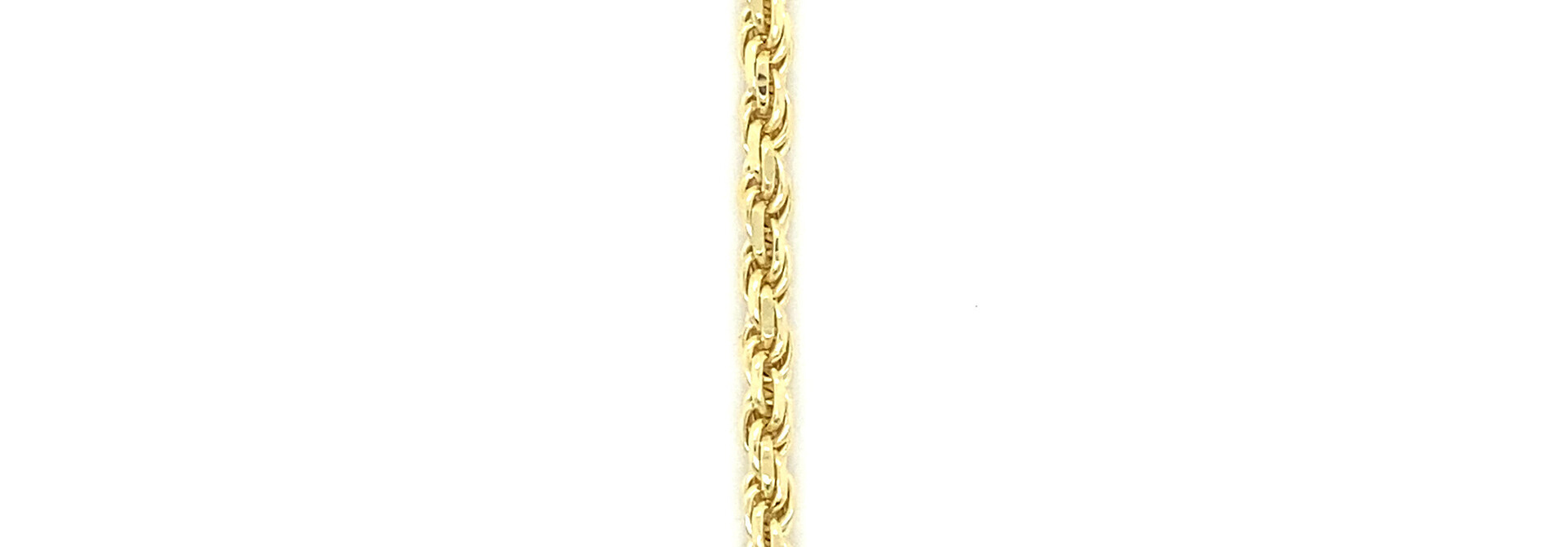 Rope armband Nederlands goud massief 3 mm