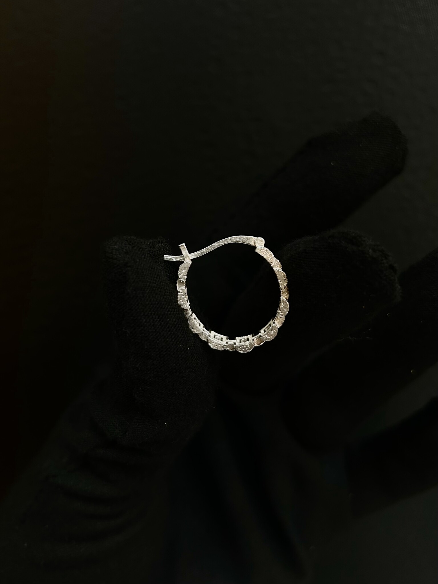 Oorbellen ringen roleksschakel diamond cut bewerking-3