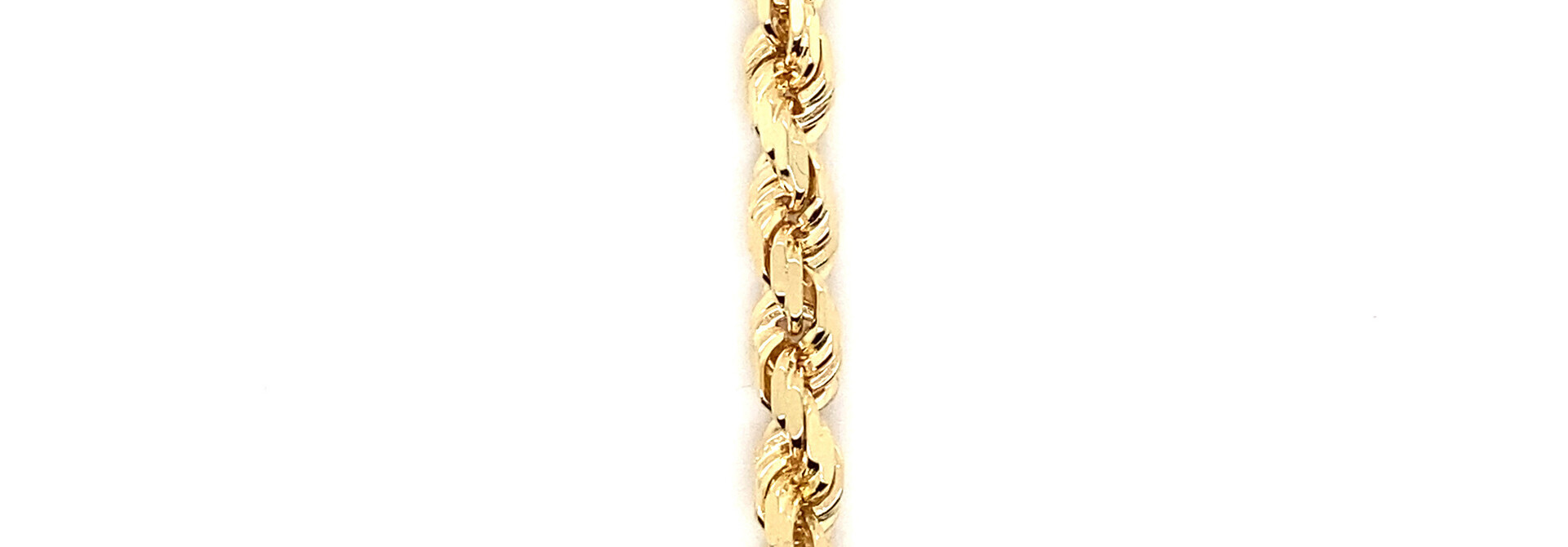 Rope armband Nederlands goud massief 4 mm