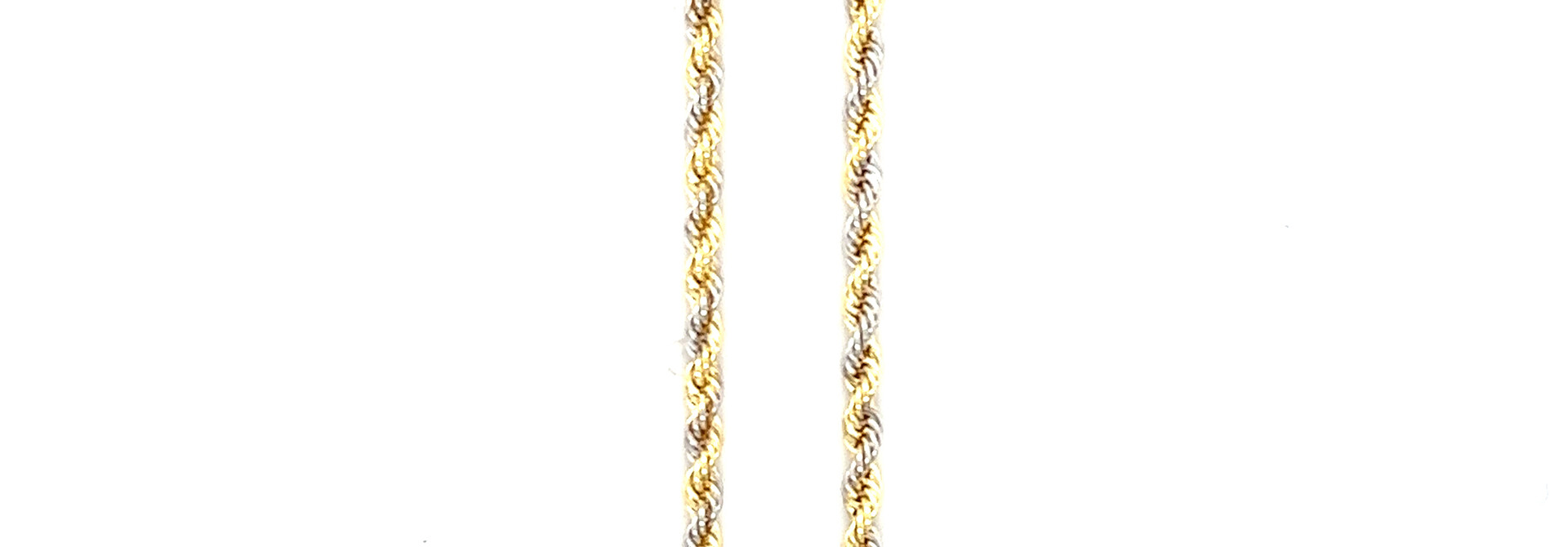 Rope chain bicolor 2 mm