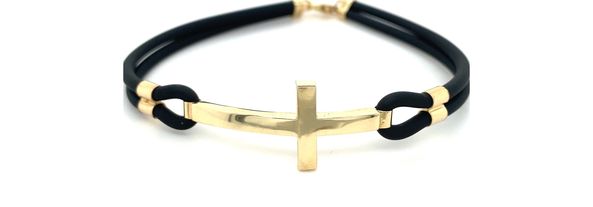Armband blackline met kruis