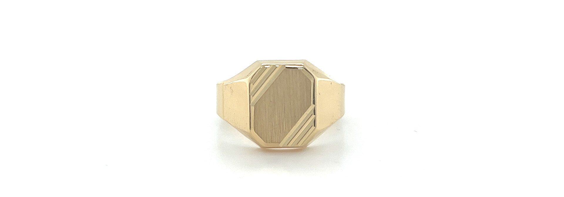 Ring rechthoekige matte zegel met diagonale insnedes