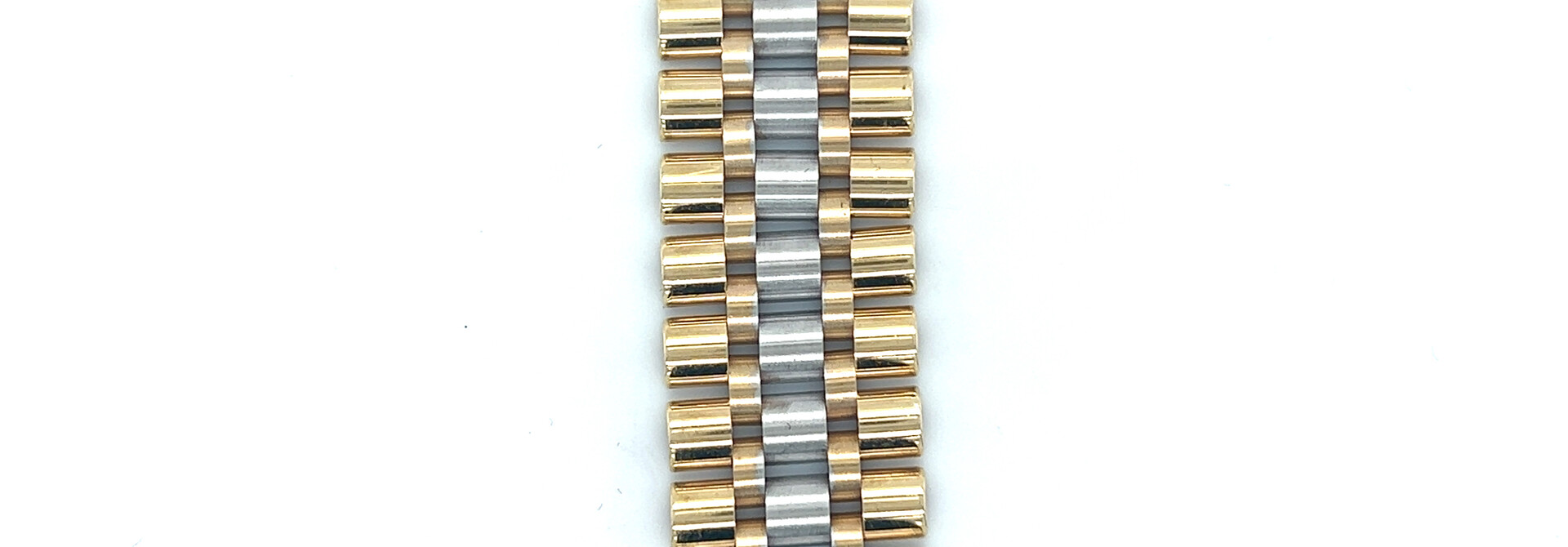 Armband roleksschakel bicolor