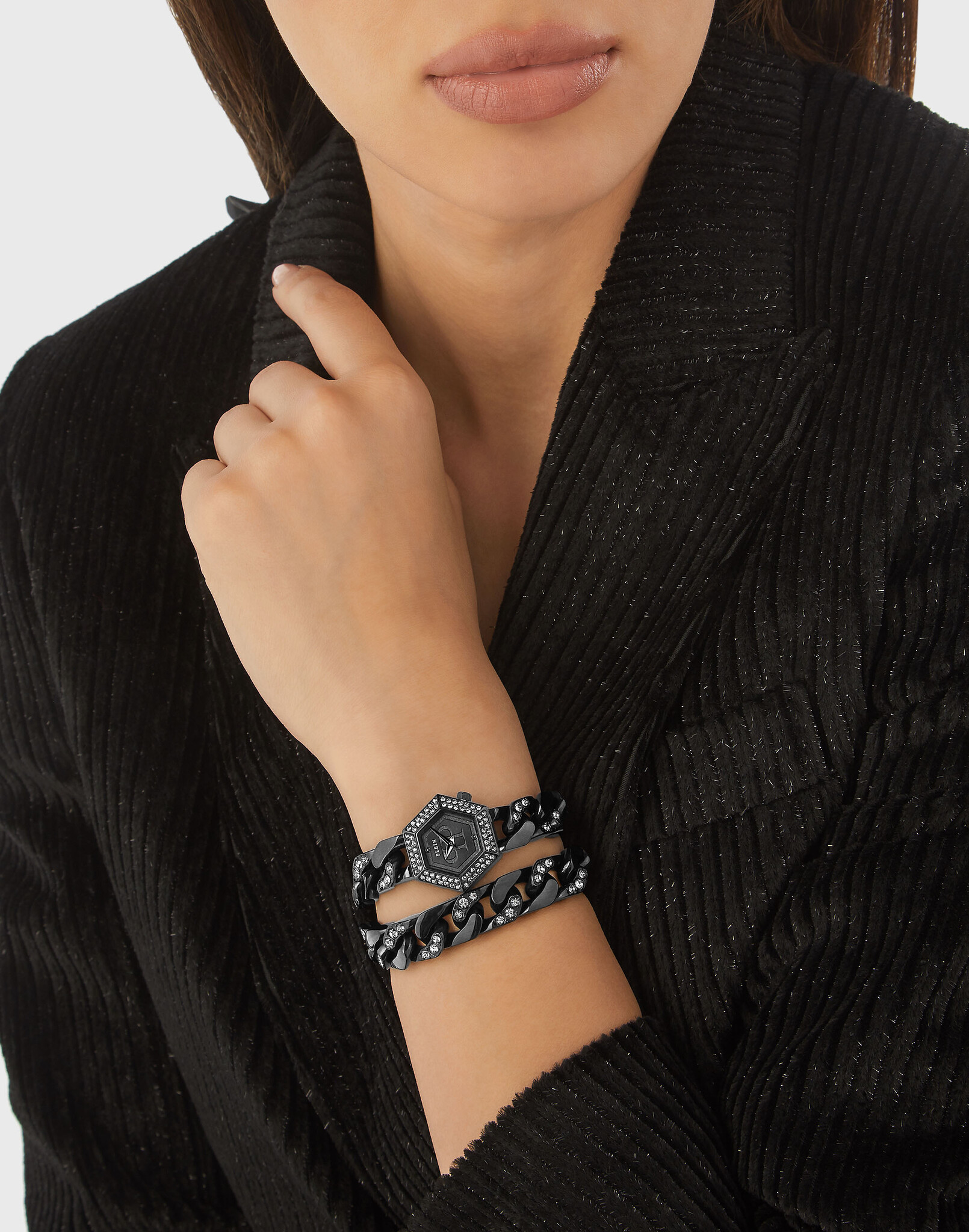 Horloge Philipp Plein The Hexagon Gourmette-7