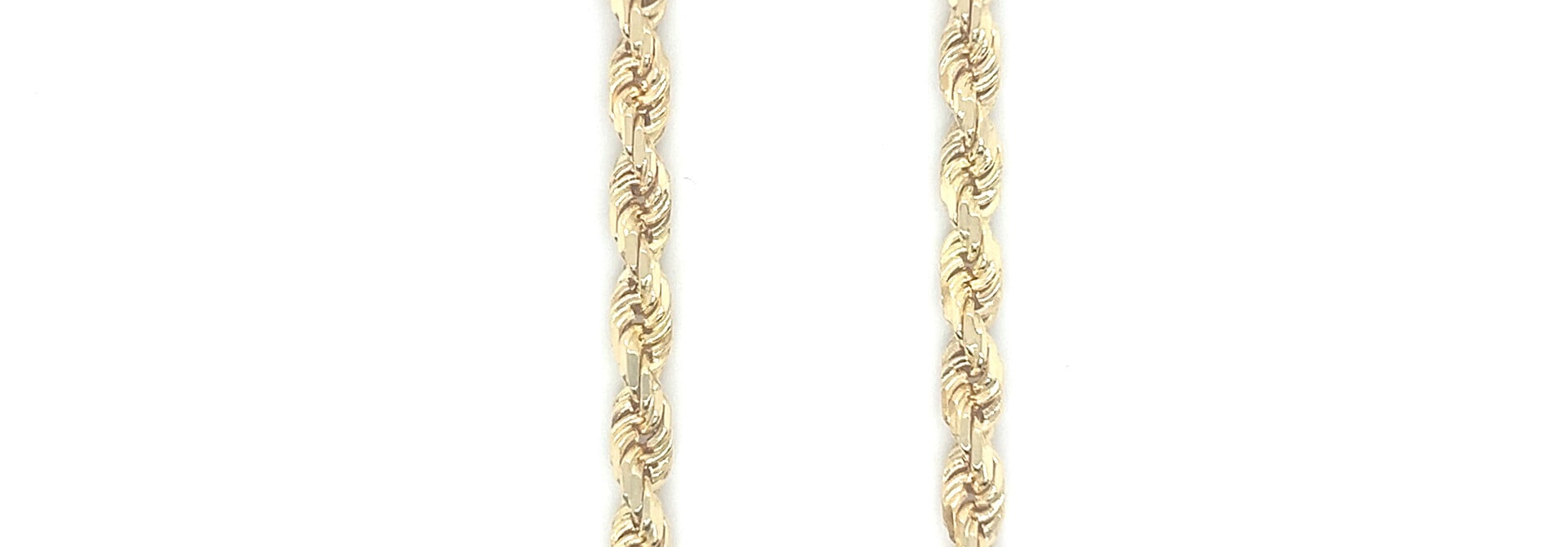 Rope chain Nederlands goud massief 4 mm