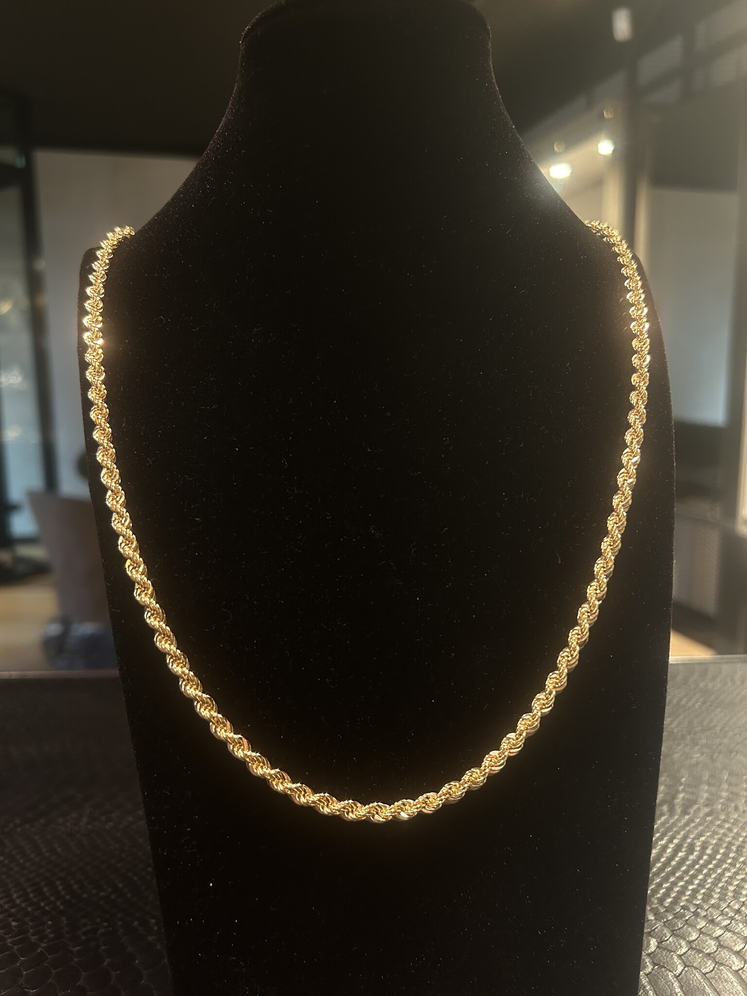 Rope chain Nederlands goud 4.5 mm-2