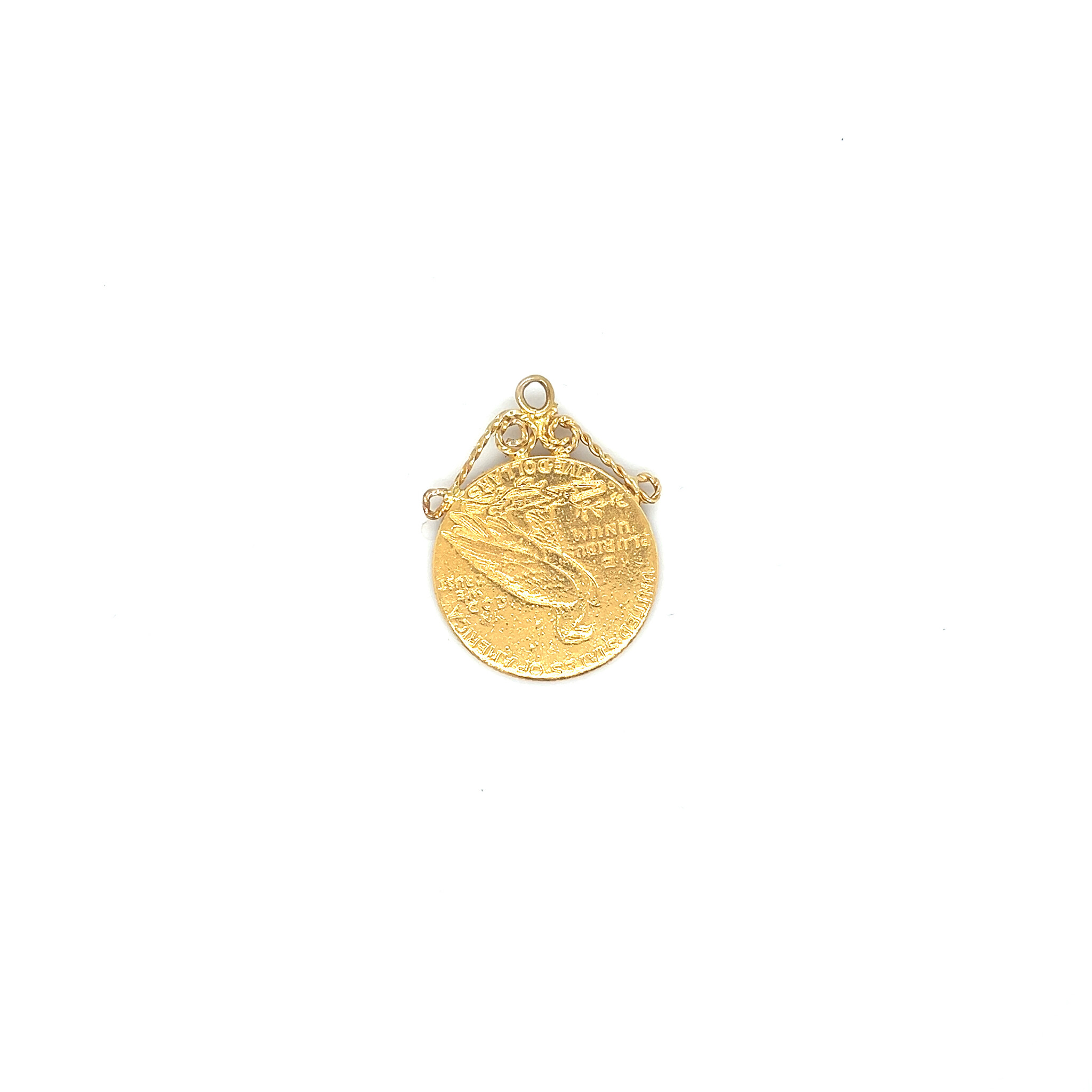 Hanger munt Indiaan 5 dollar-2