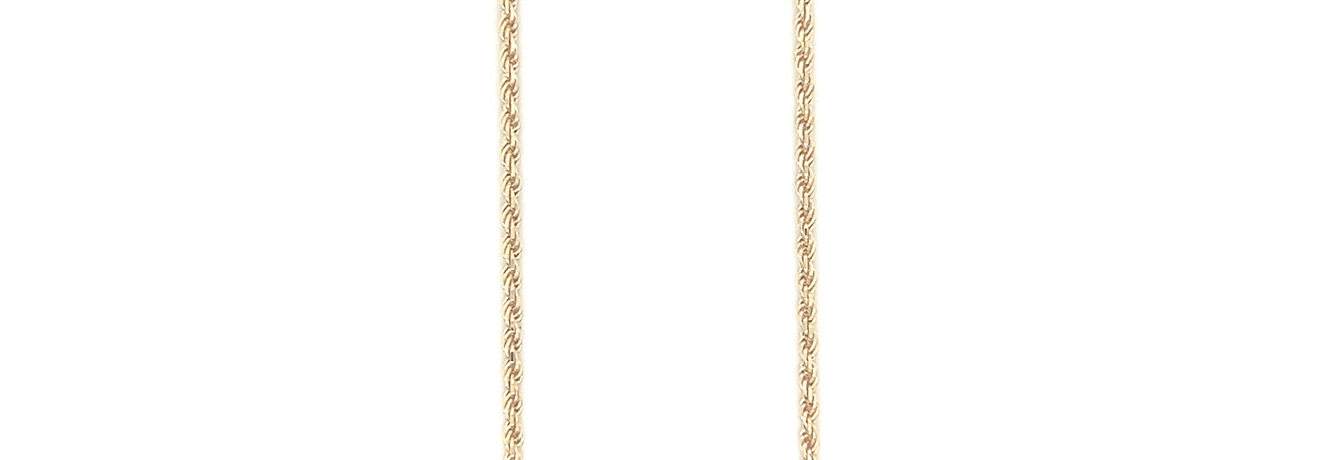 Rope chain Nederlands goud massief 1 mm