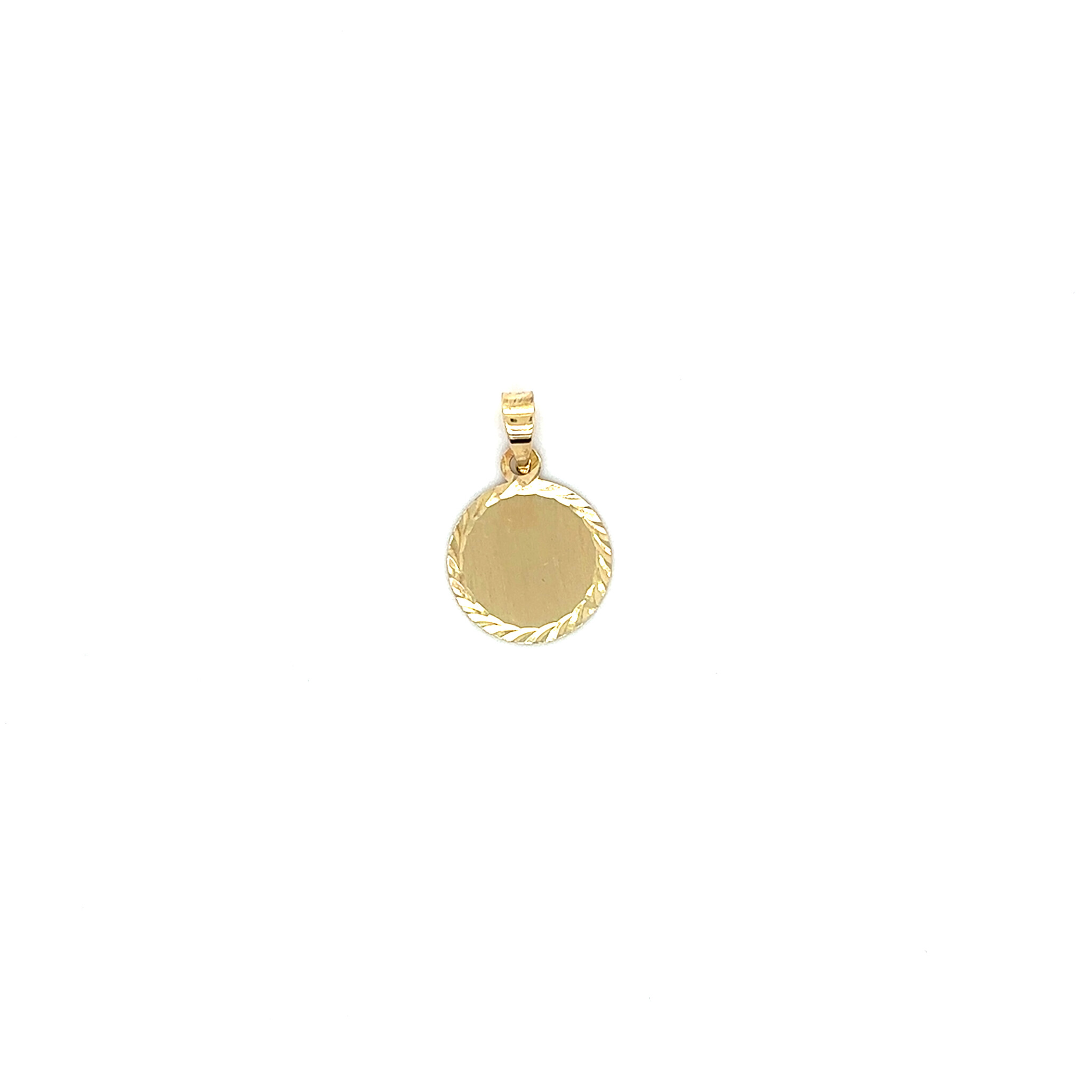 Hanger / bedel graveerbaar rond plaatje-1