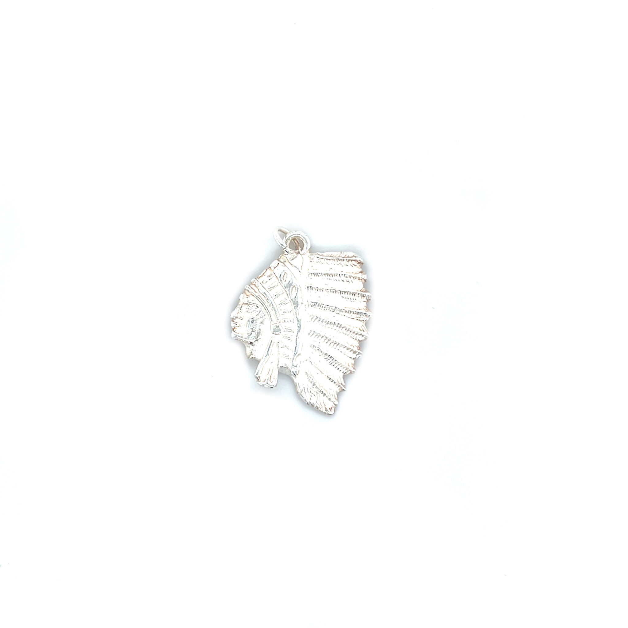 Hanger zilver indianenhoofd-1