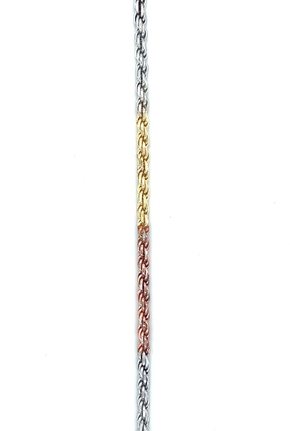 Rope armband tricolor 2.5 mm