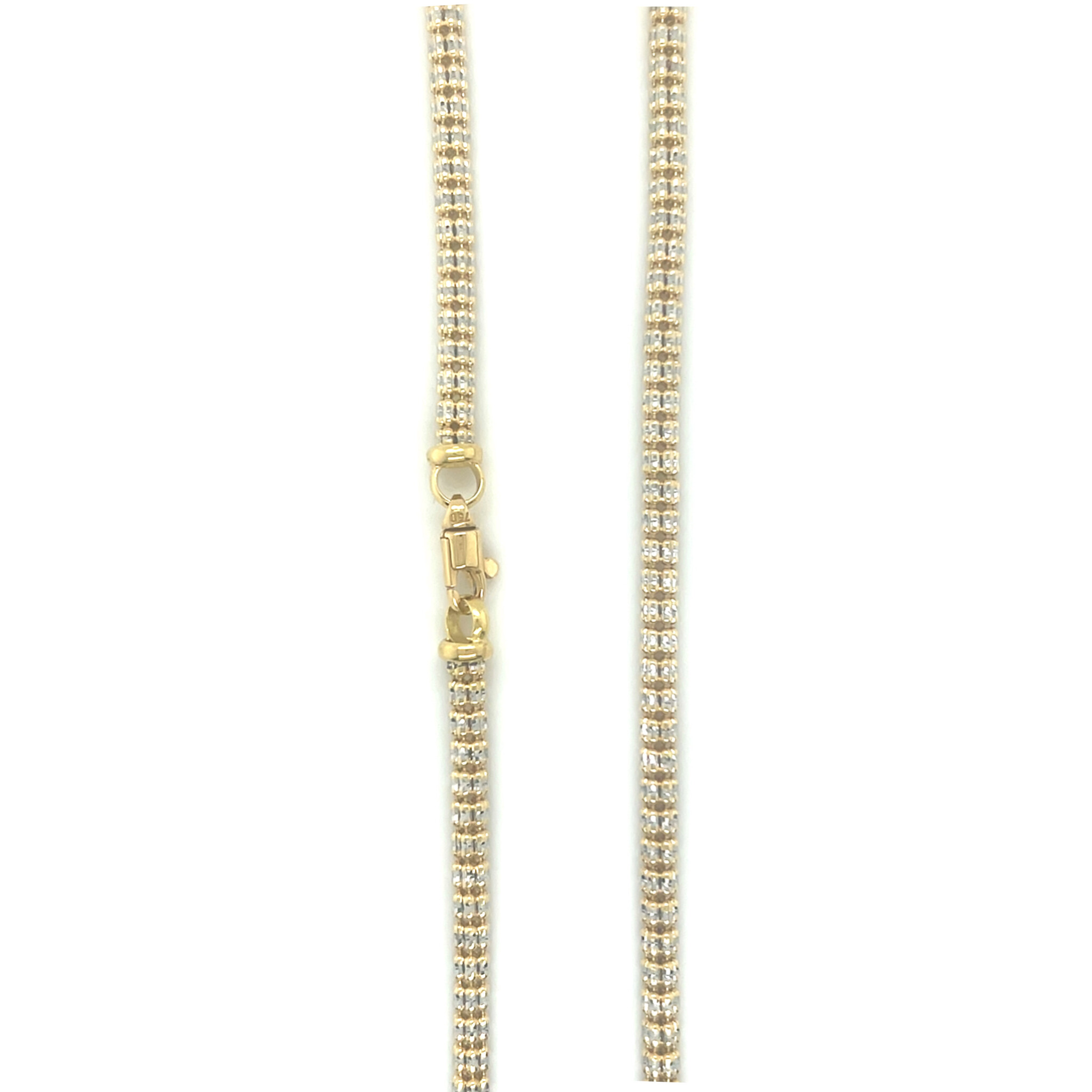Ketting ronde Popnumschakel bicolor-3
