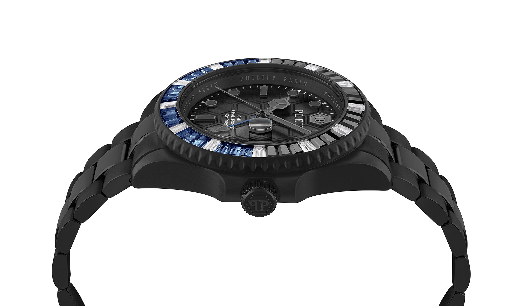 Horloge Philipp Plein GMT-I Challenger Baguettes-3