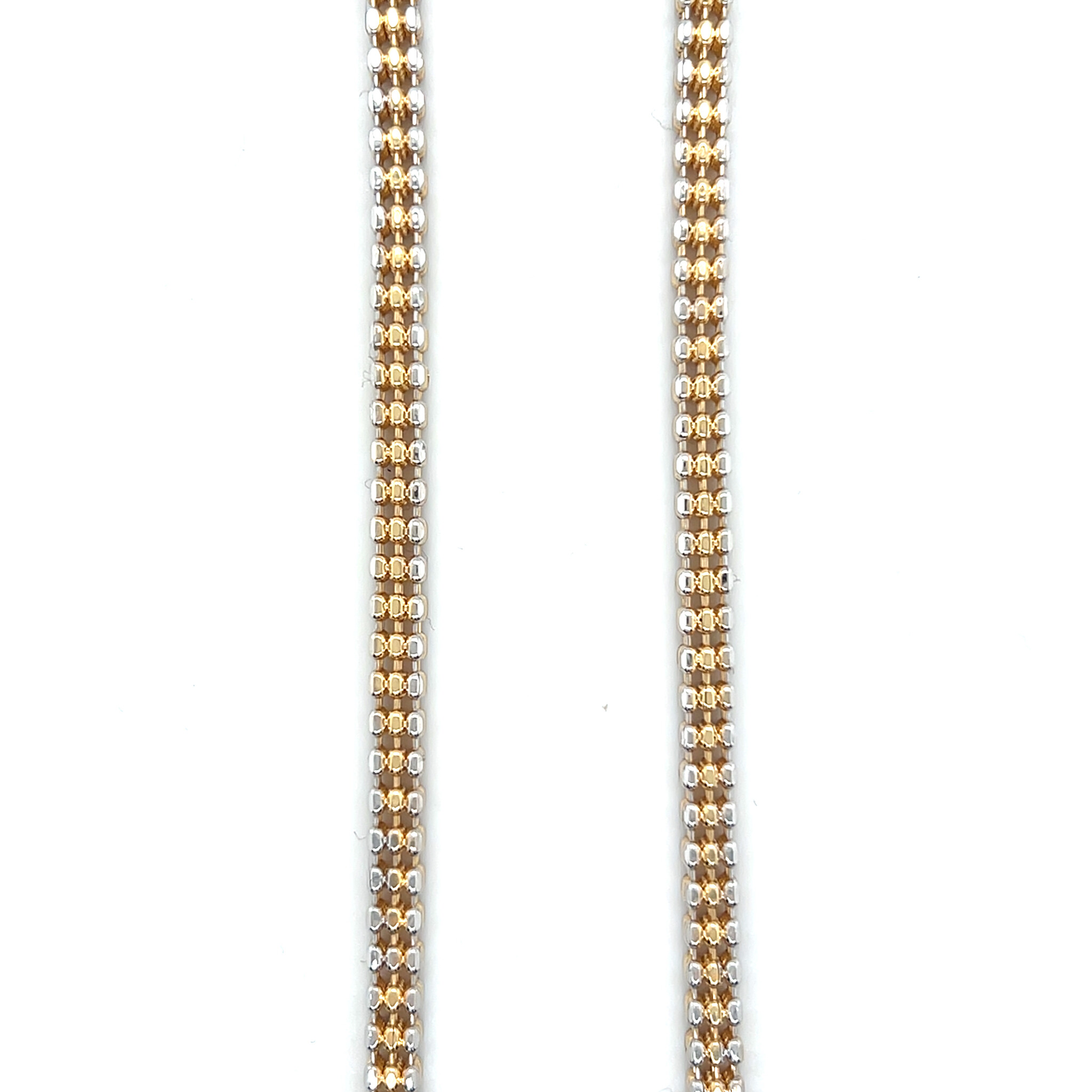 Ketting Popnumschakel 3 laags bicolor-1