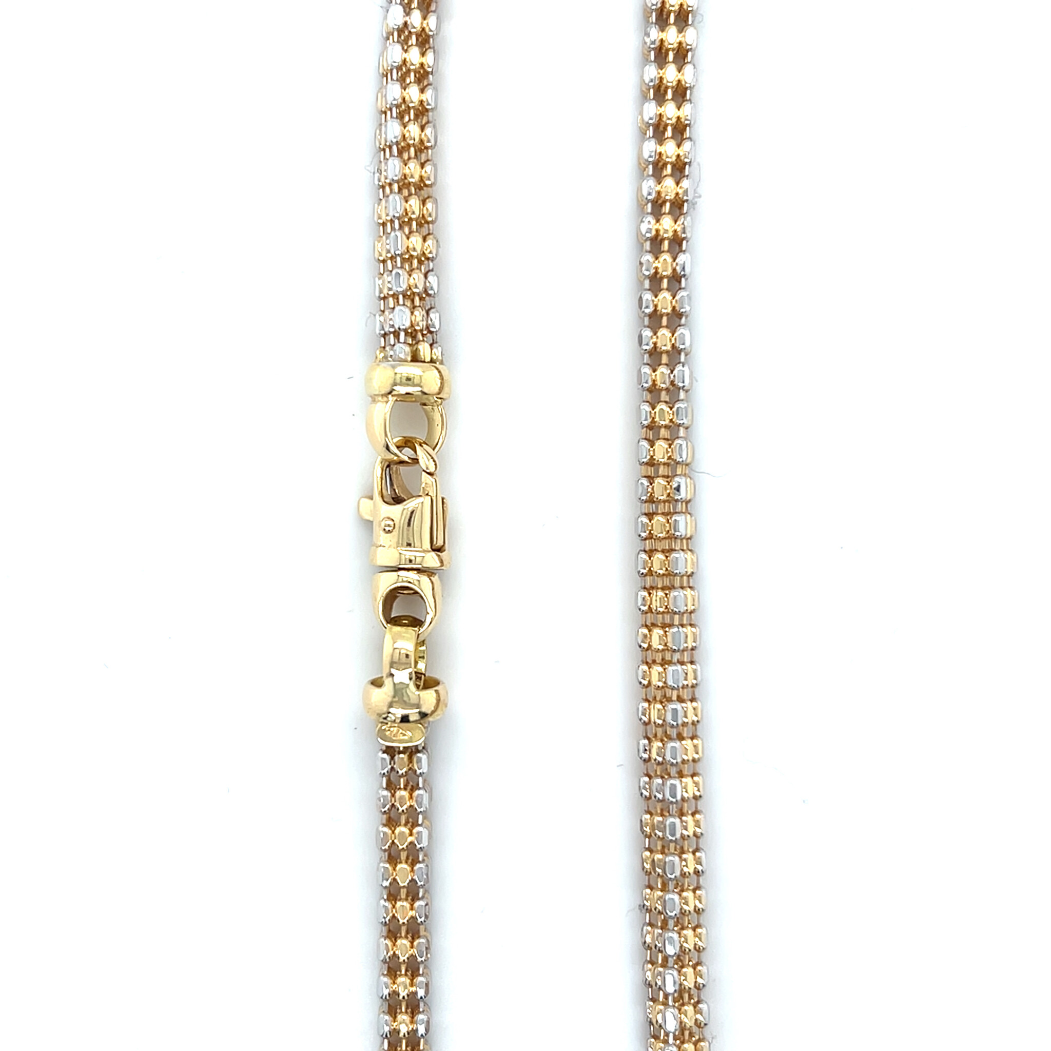 Ketting Popnumschakel 3 laags bicolor-3