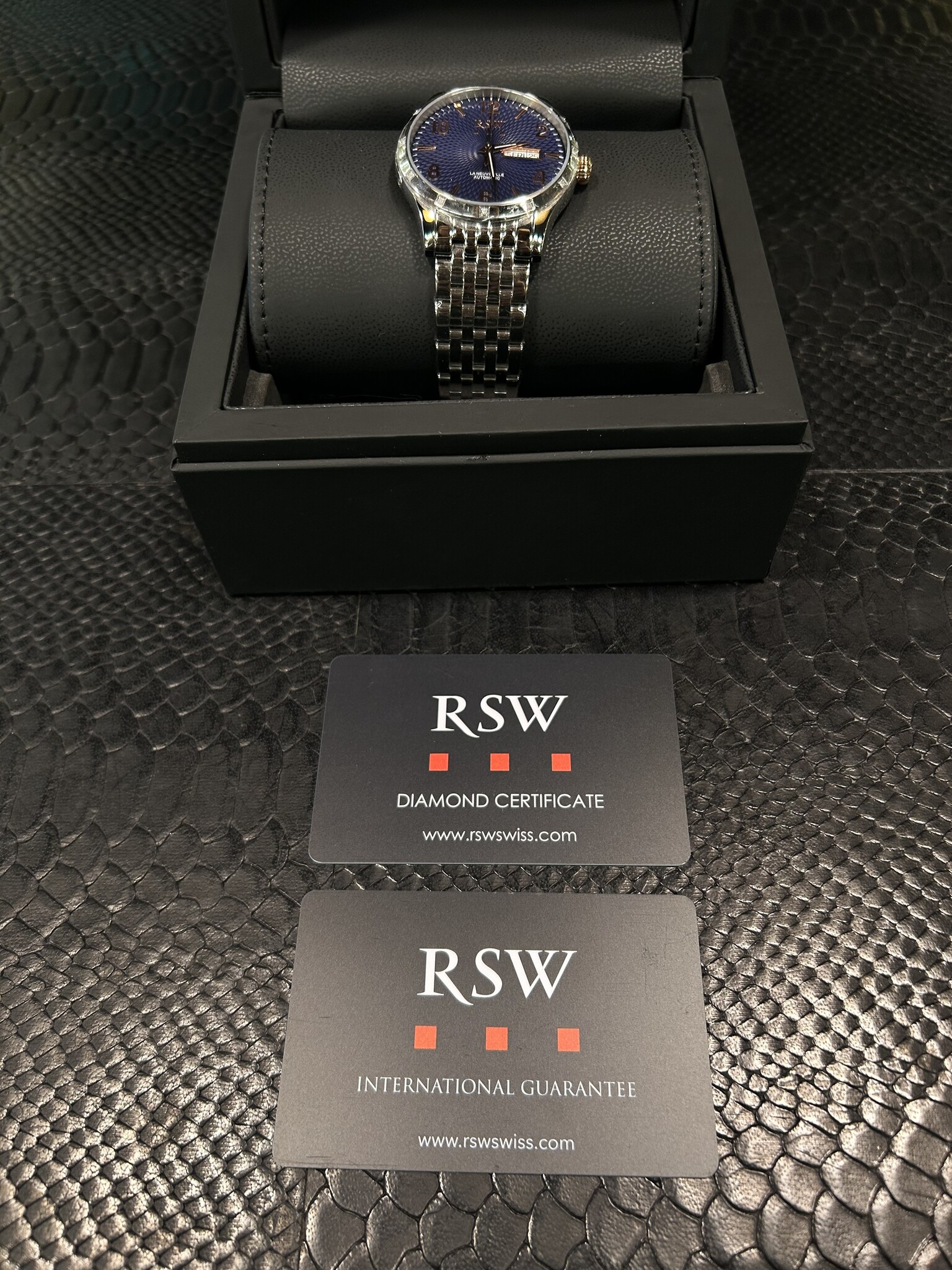 Horloge diamant RSW La Neuveville Automatic 0.11 ct-5