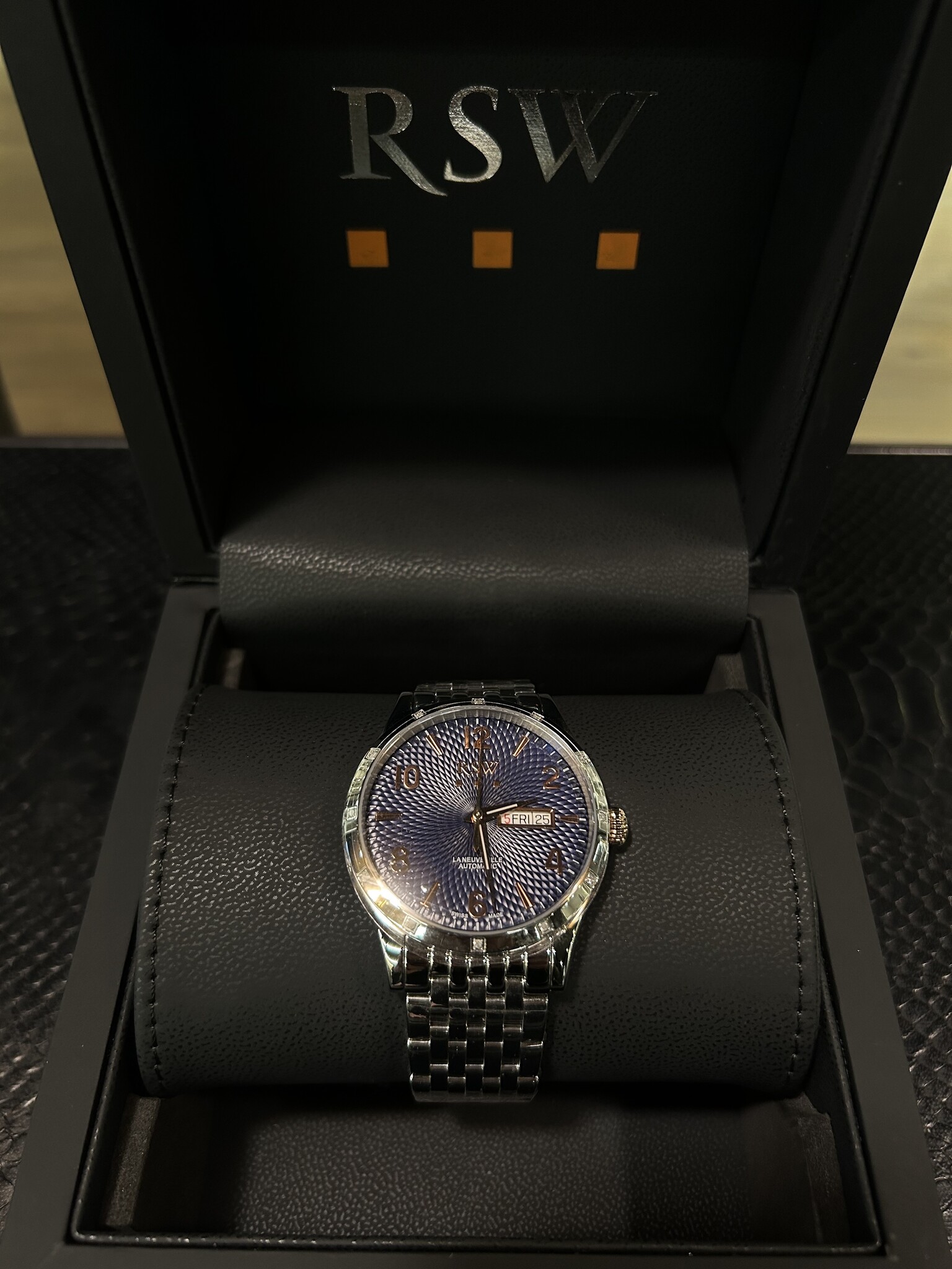 Horloge diamant RSW La Neuveville Automatic 0.11 ct-7