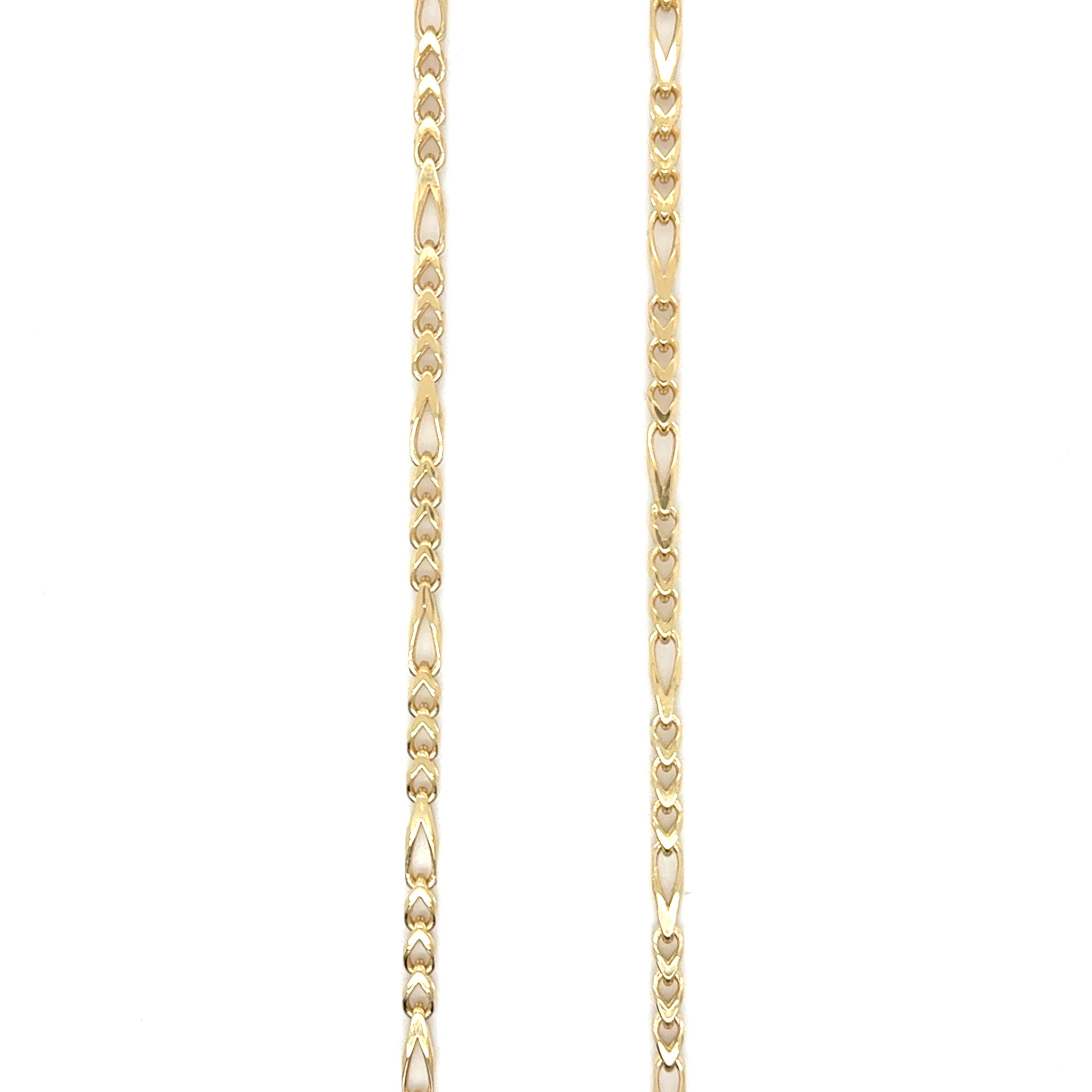 Ketting vierkante scherpe Figaroschakel-1