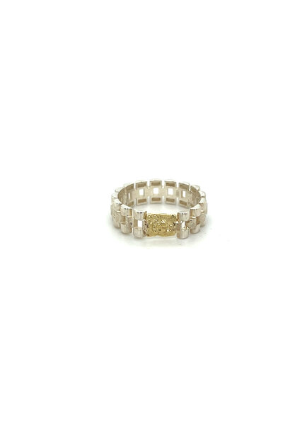 "Ouro-prata Piet Piet" ring