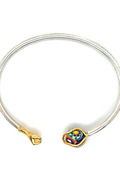 "Ouro-prata Ala Kondre" armband
