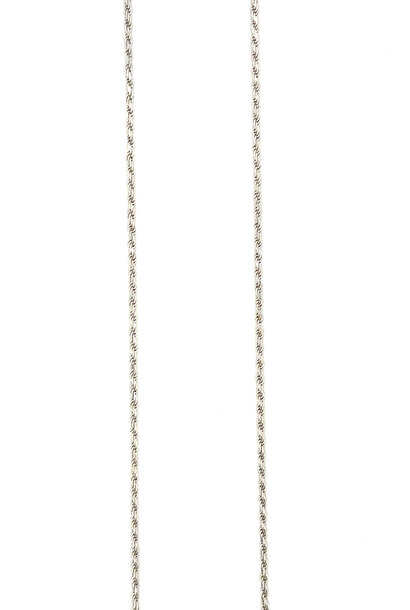 Rope chain massief zilver 1.3 mm