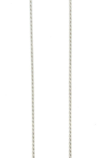 Rope chain massief zilver 1.8 mm