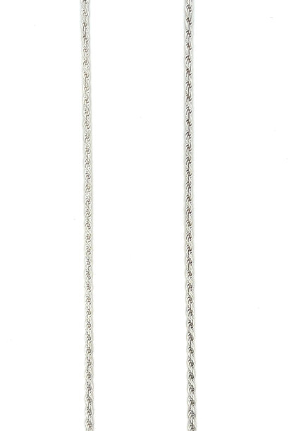 Rope chain massief zilver 2.3 mm
