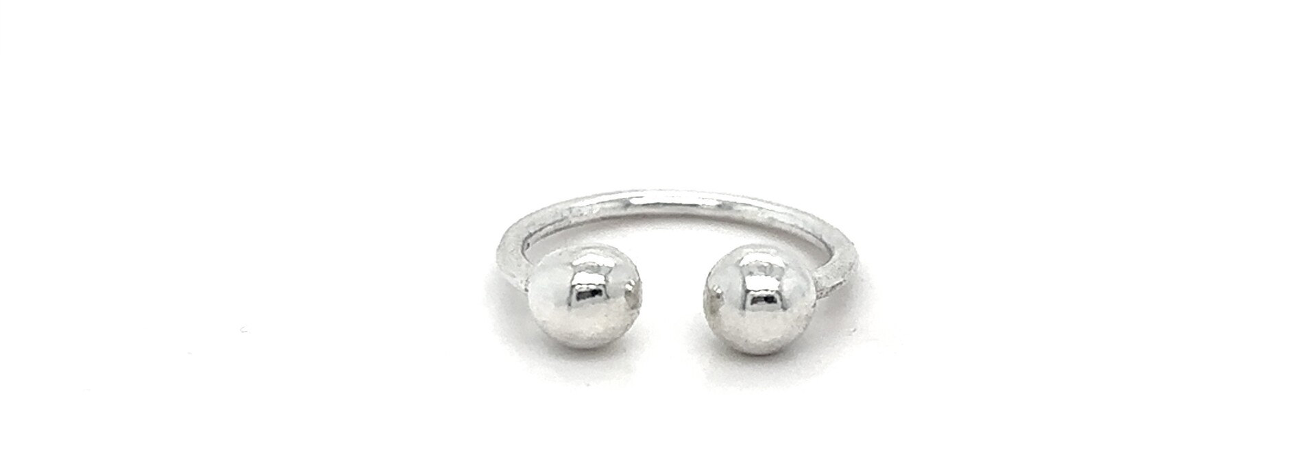 Ring zilver boei open one size