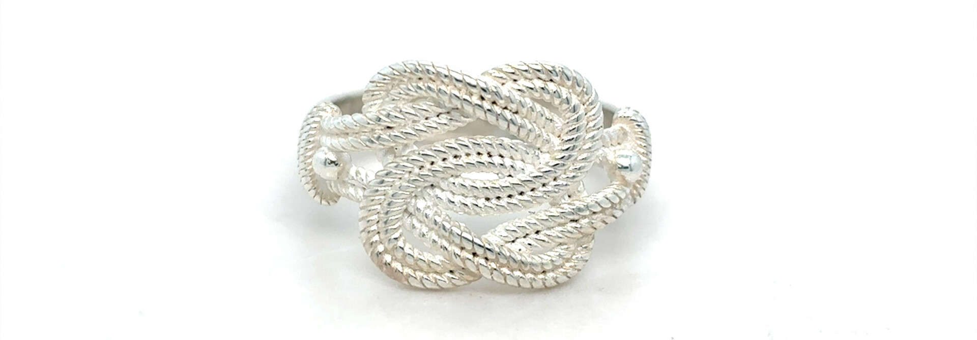 Ring mattenklopper diamond cut zilver