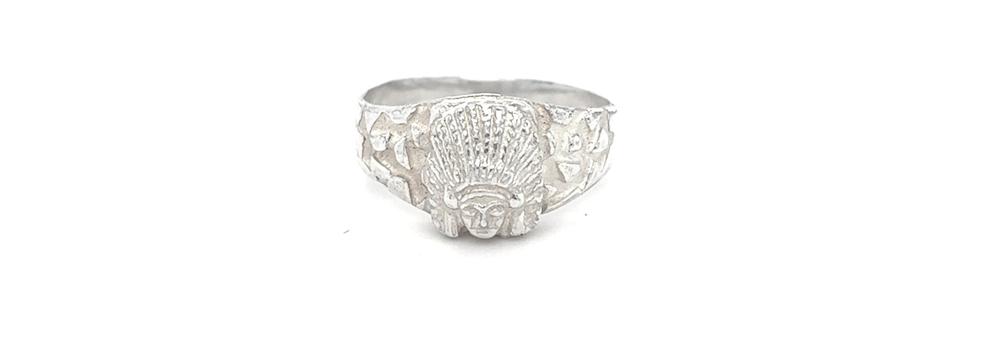 Ring indianenhoofd zilver