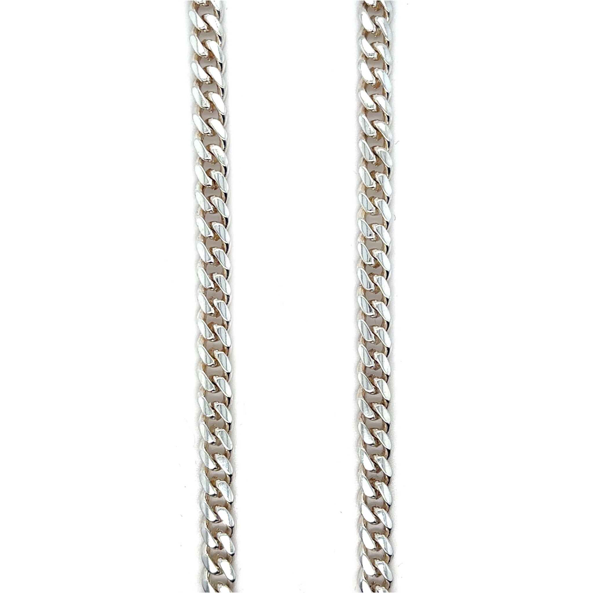 Ketting Cuban link 5 & 6 mm zilver-1