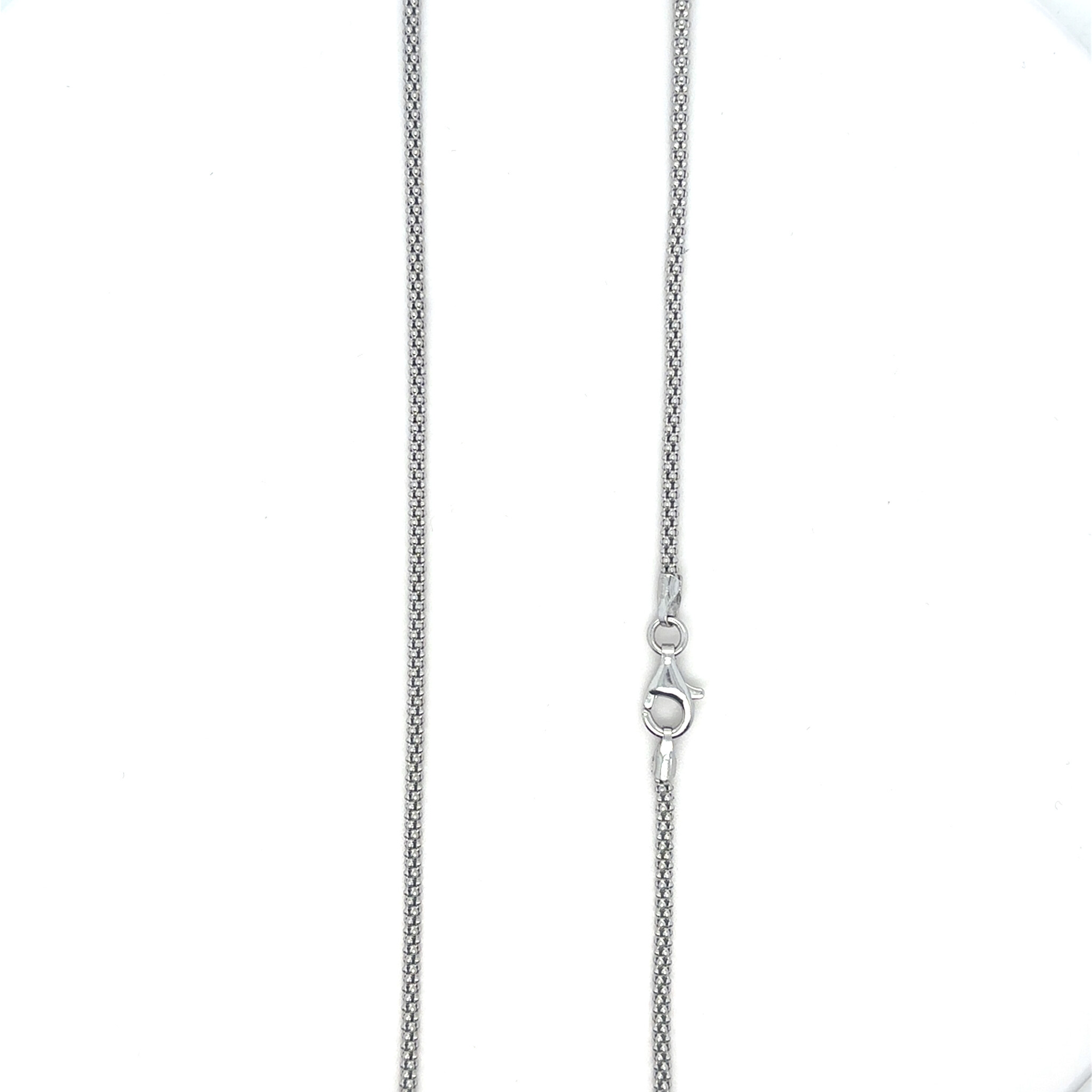Ketting zilver popcornschakel 2 mm-2